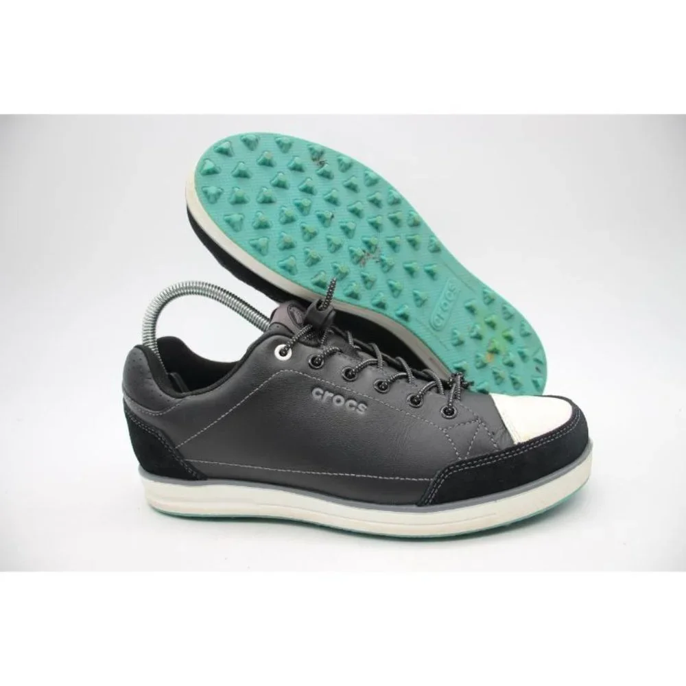 Crocs Hank Haney Men’s Size 7.5 Spikeless Golf Shoes Comfort Black Sneaker 15099